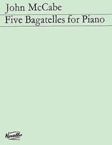 Five Bagatelles piano sheet music cover